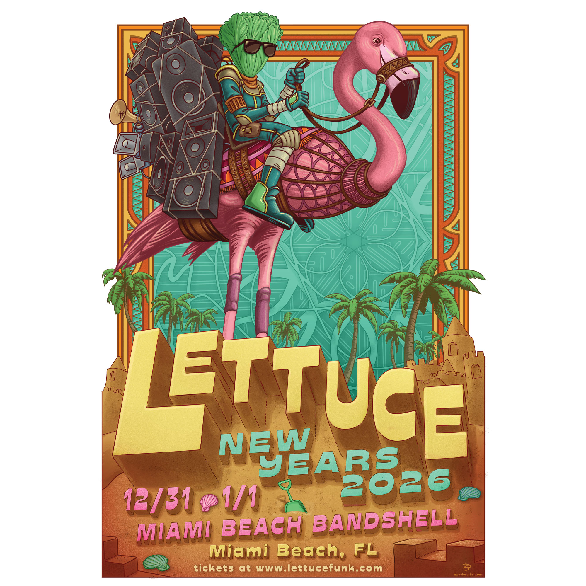 Lettuce 2026 & 2027 live concert poster