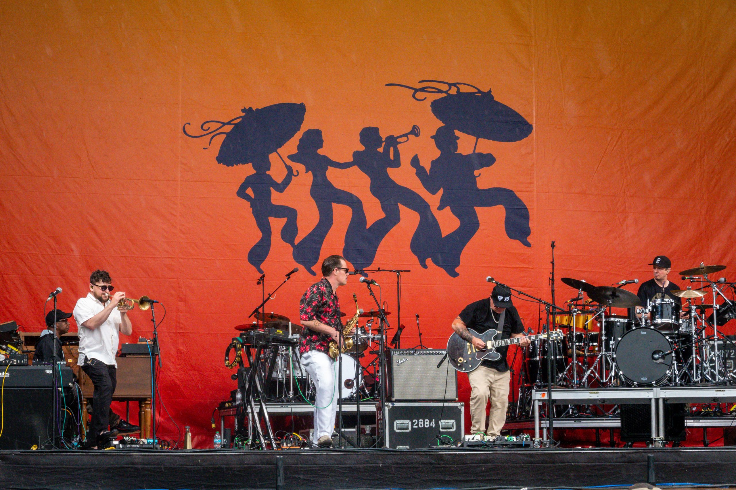 Lettuce performing on tour